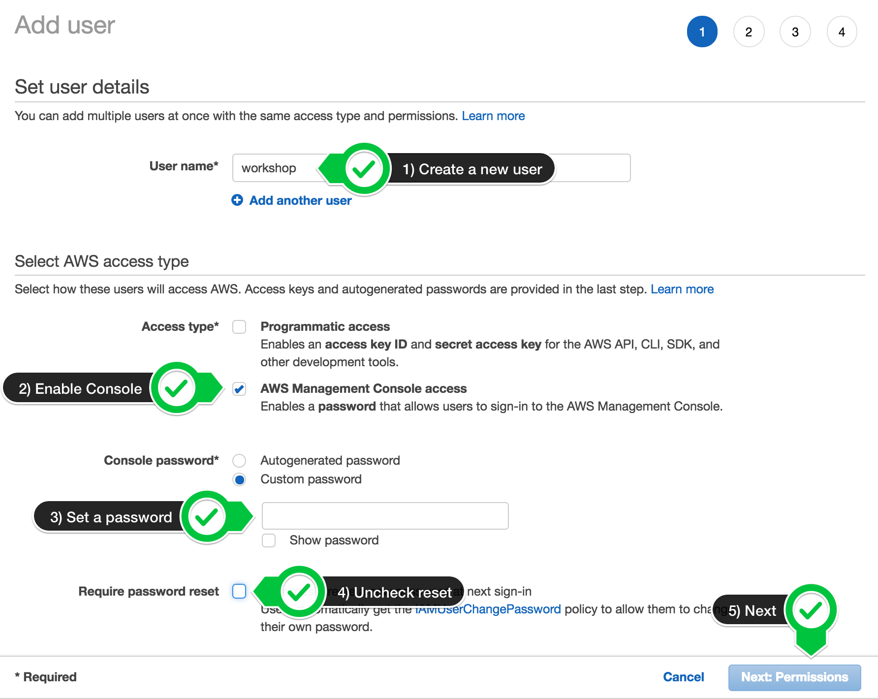Eneter the User Details