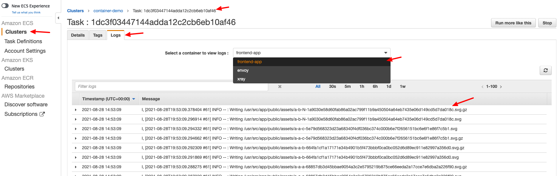 ECS-CW-Task-Container